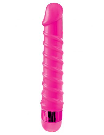 Розовый вибратор Classix Candy Twirl Massager