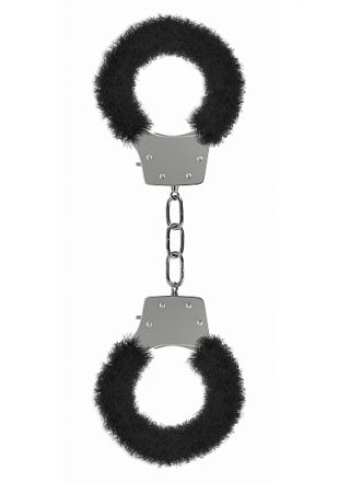 Пушистые наручники Pleasure Handcuffs Furry Black