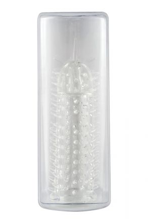 Прозрачная насадка на пенис с усиками модель МС01030026