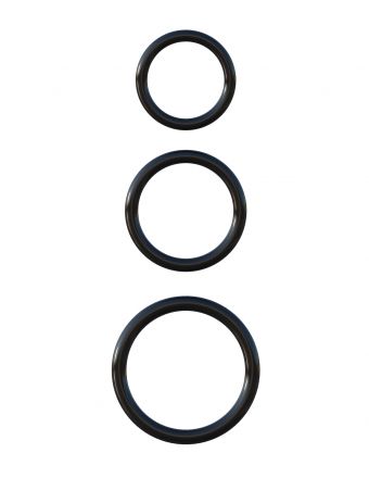 Набор эрекционных колец Silicone 3-Ring Stamina Set