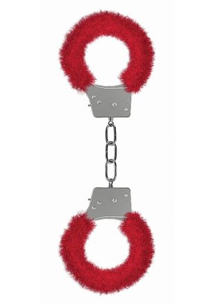 Красные наручники Beginner&#039;s Handcuffs Furry