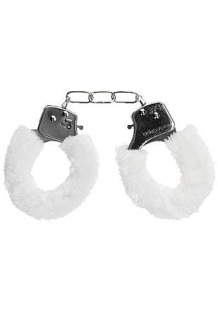 Пушистые наручники Pleasure Handcuffs Furry White