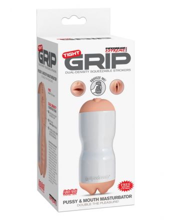 Двусторонний мастурбатор Tight Grip Pussy &amp; Mouth