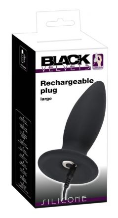 Анальная пробка Black Velvets Rechargeable Plug Large