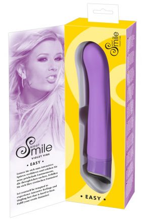 Фиолетовый вибратор Smile Easy