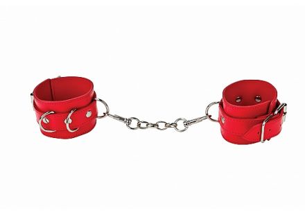 Наручники Leather Cuffs Red