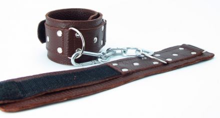 Коричневые наручники BDSM Арсенал #51012