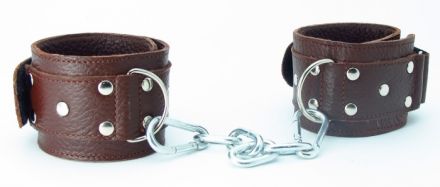 Коричневые наручники BDSM Арсенал #51012