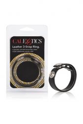 Эрекционное кольцо Leather 3-Snap Ring