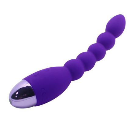 Анальный вибростимулятор Lovers Beads Purple