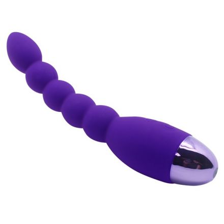 Анальный вибростимулятор Lovers Beads Purple