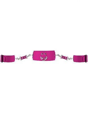 Ошейник Collar with Cuffs Pink
