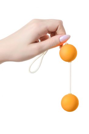 Оранжевые вагинальные шарики Sexus Funny Five