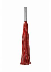 Красная плетка Leather Whip Metal Long