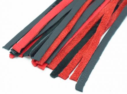 Черно-красная плеть с красной ручкой #54031
