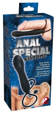 Насадка для пениса Anal Special Silicone для двойного проникновения