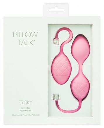 Набор розовых вагинальных шариков Frisky Pillow Talk