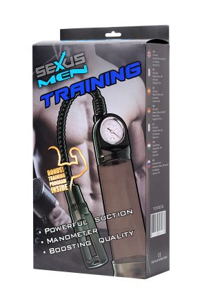Помпа для пениса Sexus Men Training с монометром